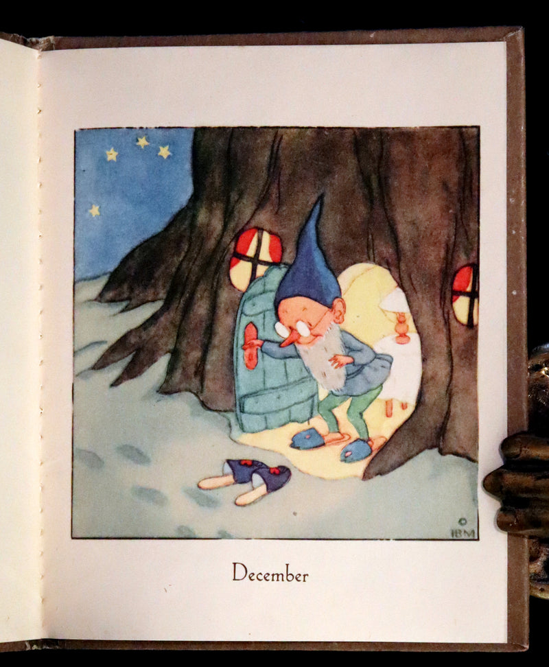1942 Rare First US Edition - THE GNOME'S ALMANACK by Ida Bohatta translated by June Head.