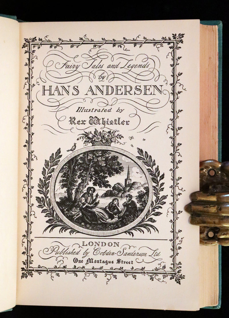 1935 Rared First Rex Whistler Illustrated Edition - Hans Andersen Fairy Tales and Legends.