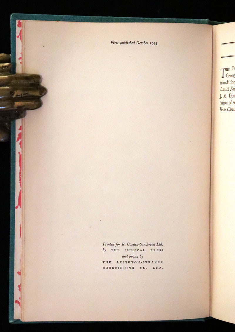 1935 Rared First Rex Whistler Illustrated Edition - Hans Andersen Fairy Tales and Legends.