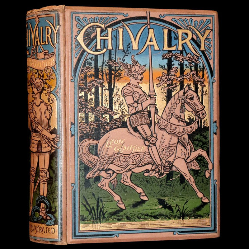 1891 Scarce First Edition - Chivalry by Leon Gautier. Illustrated.