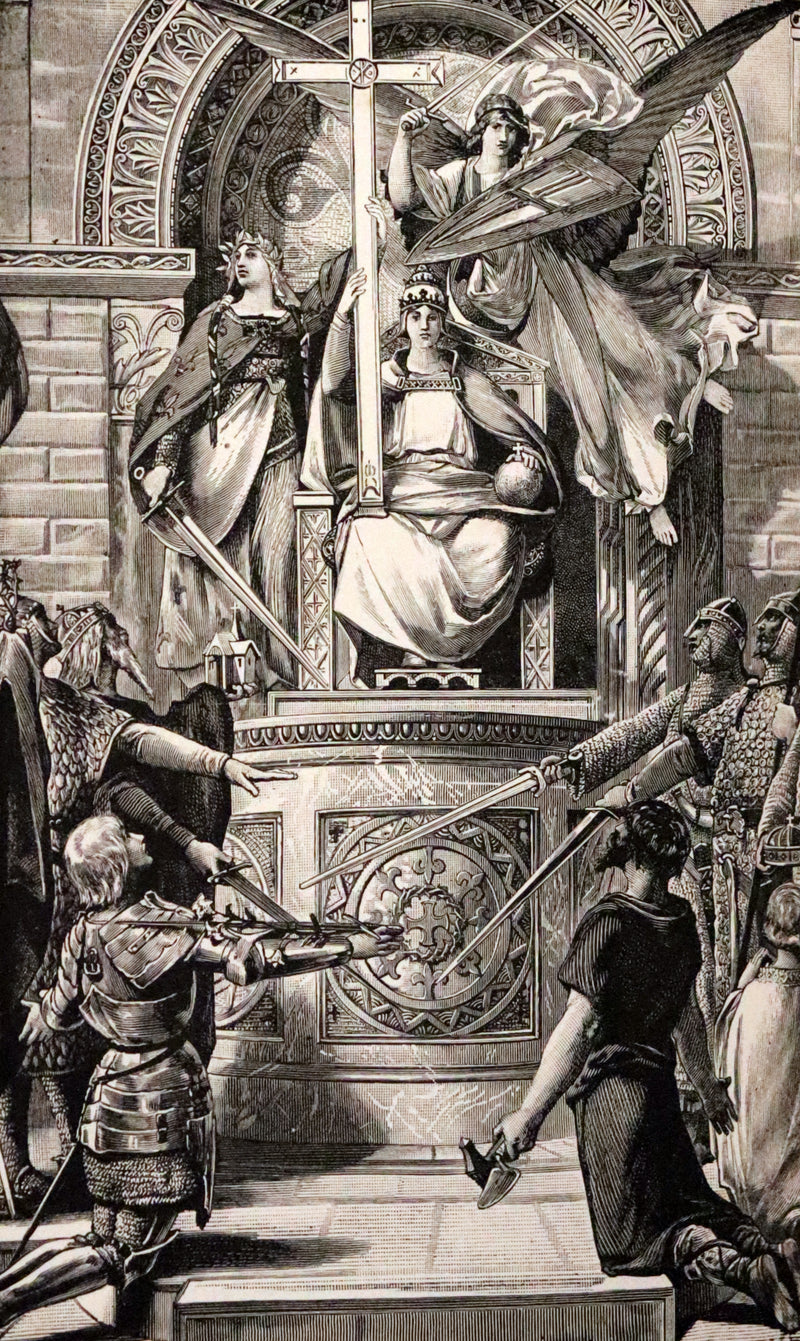 1891 Scarce First Edition - Chivalry by Leon Gautier. Illustrated.