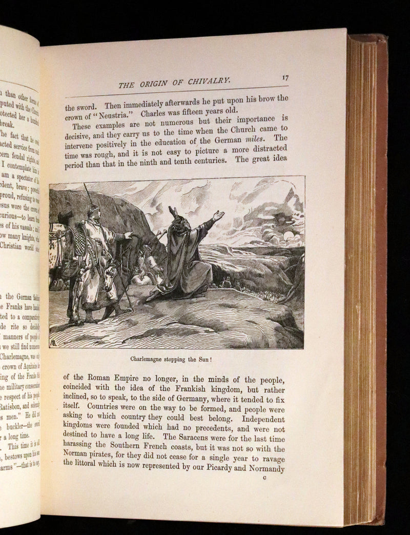 1891 Scarce First Edition - Chivalry by Leon Gautier. Illustrated.