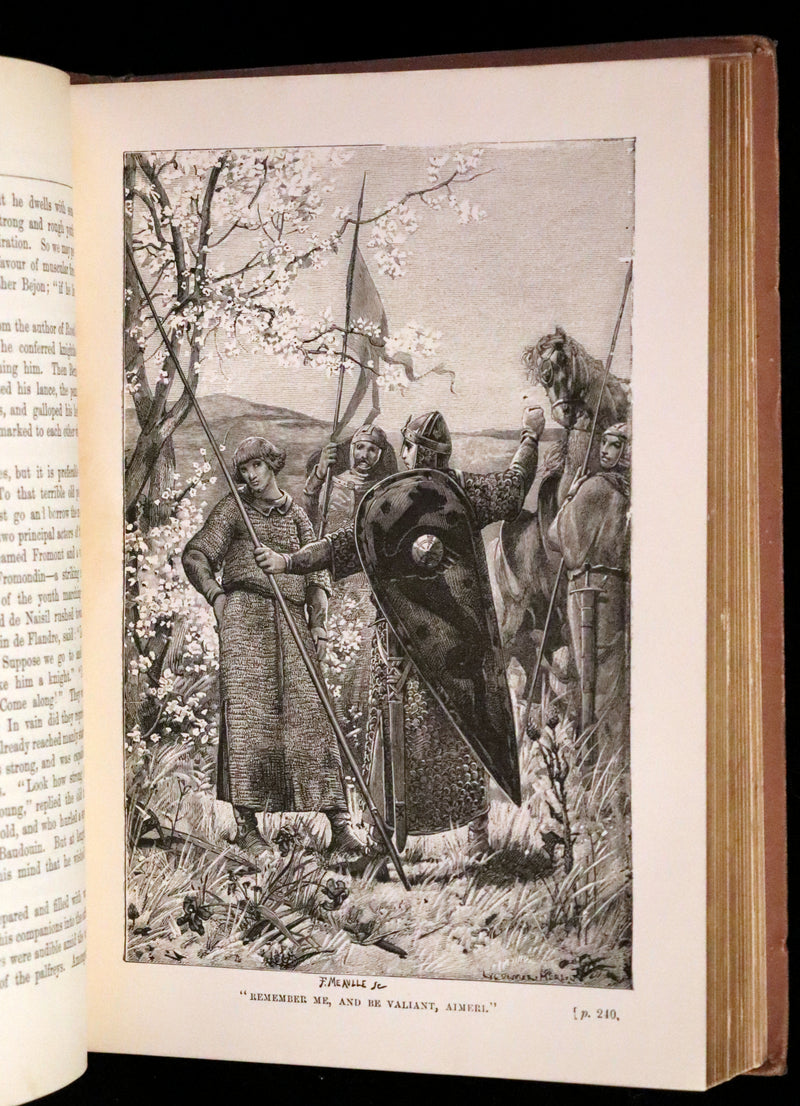 1891 Scarce First Edition - Chivalry by Leon Gautier. Illustrated.