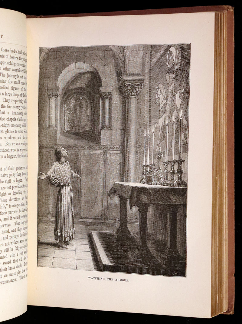 1891 Scarce First Edition - Chivalry by Leon Gautier. Illustrated.