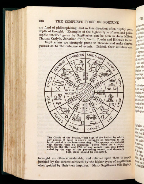 1930 Rare Book - The Complete Book of Fortune A Comprehensive Survey Of The Occult Sciences & Other Methods Of Divination.