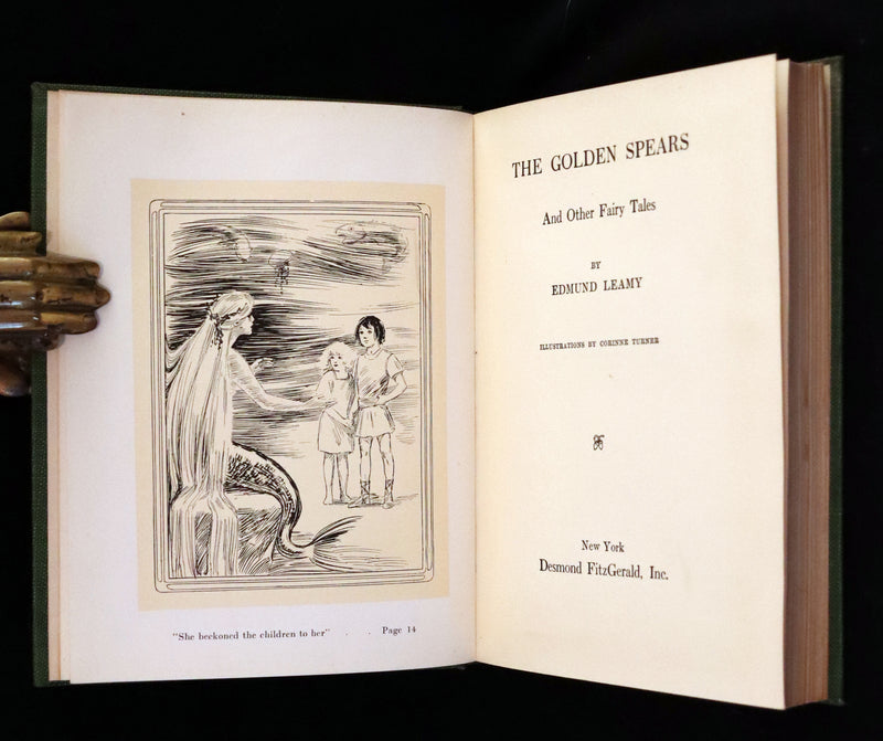 1911 Scarce First Edition - Golden Spears, Irish Fairy Tales by Edmund Leamy. Illustrated by Corinne Turner.