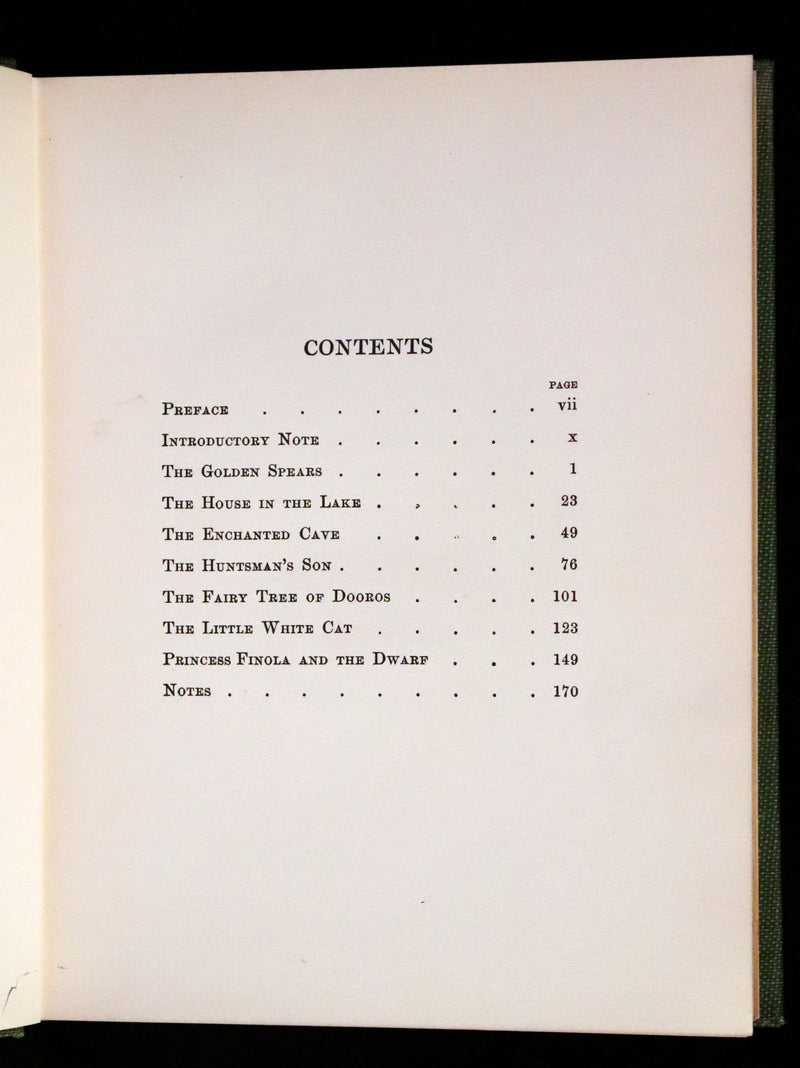 1911 Scarce First Edition - Golden Spears, Irish Fairy Tales by Edmund Leamy. Illustrated by Corinne Turner.