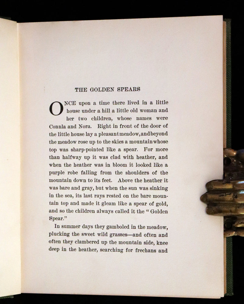 1911 Scarce First Edition - Golden Spears, Irish Fairy Tales by Edmund Leamy. Illustrated by Corinne Turner.