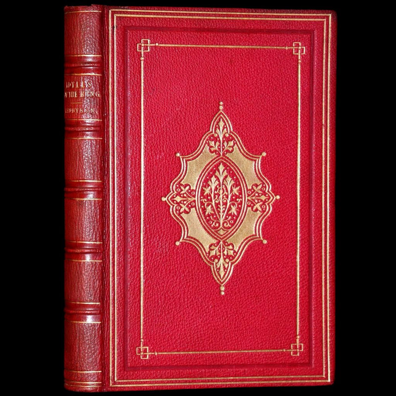 1869 Rare Book on Legend of King Arthur - IDYLLS OF THE KING by Alfred Tennyson.