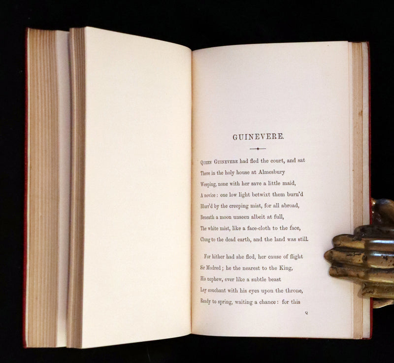 1869 Rare Book on Legend of King Arthur - IDYLLS OF THE KING by Alfred Tennyson.