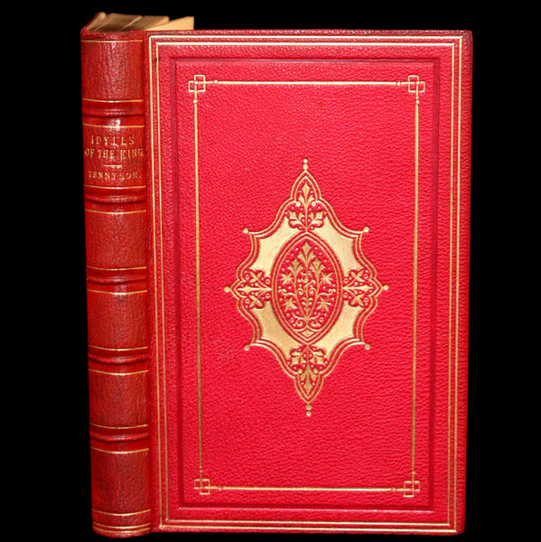 1869 Rare Book on Legend of King Arthur - IDYLLS OF THE KING by Alfred Tennyson.