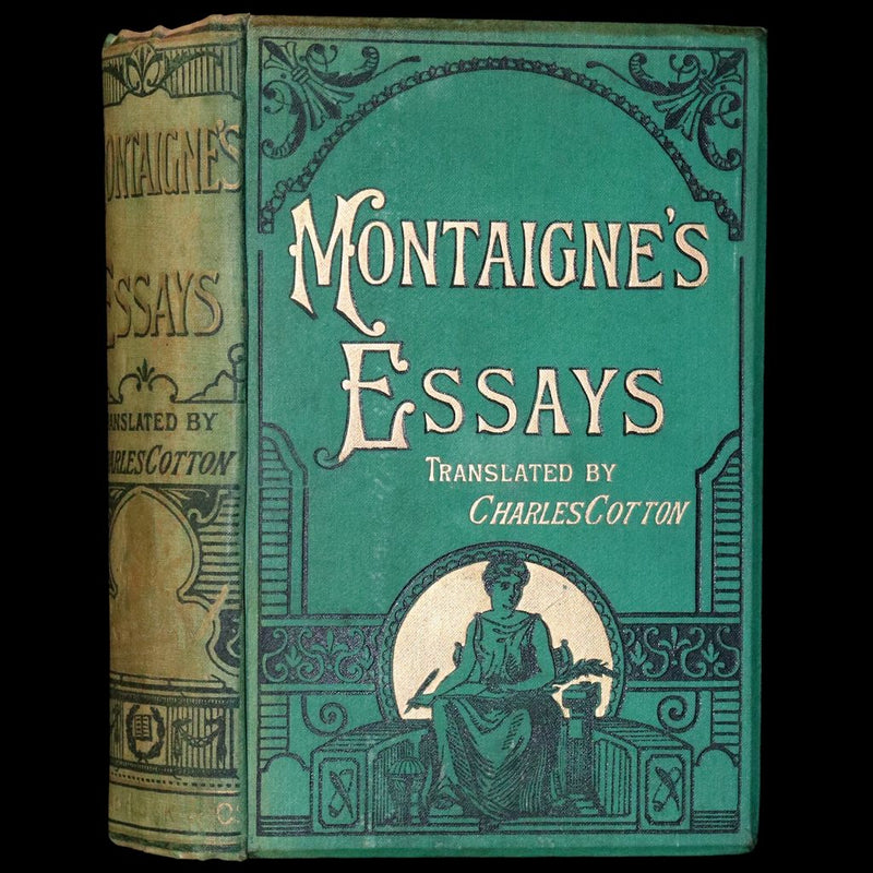 1870 Rare Victorian Book - The Essays of Michael Seigneur de Montaigne.