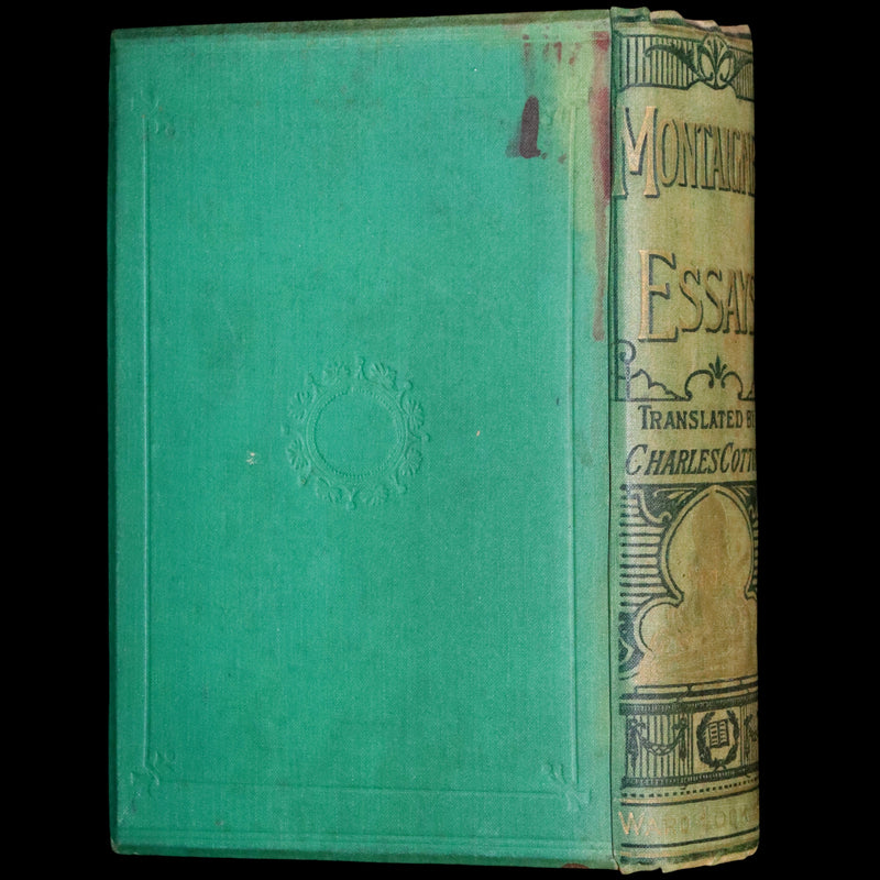 1870 Rare Victorian Book - The Essays of Michael Seigneur de Montaigne.