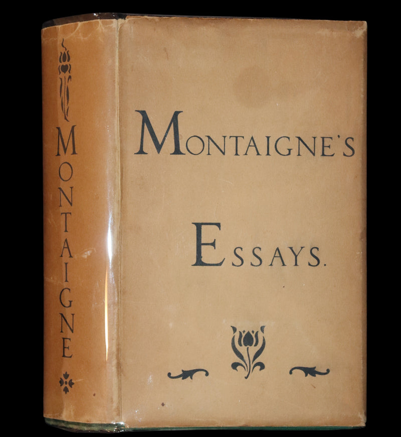 1870 Rare Victorian Book - The Essays of Michael Seigneur de Montaigne.