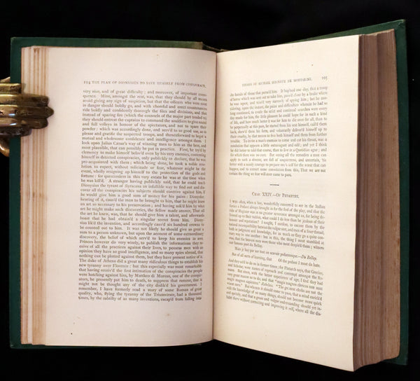 1870 Rare Victorian Book - The Essays of Michael Seigneur de Montaigne.
