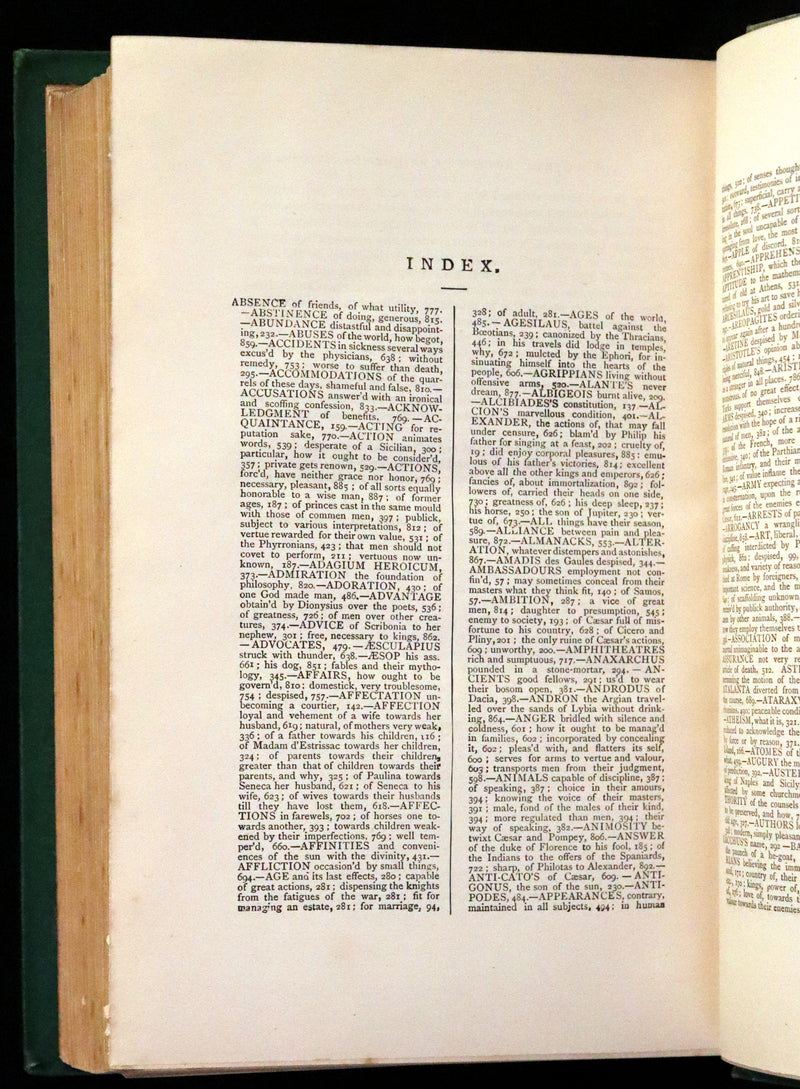 1870 Rare Victorian Book - The Essays of Michael Seigneur de Montaigne.