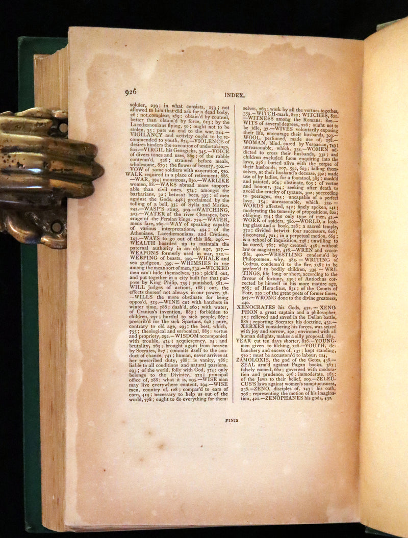 1870 Rare Victorian Book - The Essays of Michael Seigneur de Montaigne.