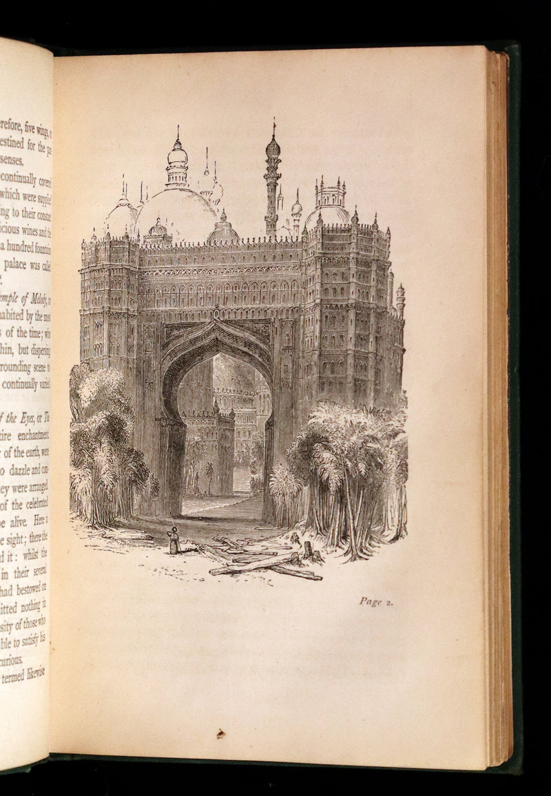 1868 Rare Gothic Book - Vathek, an Arabian Tale by William Thomas Beckford. Illustrated.