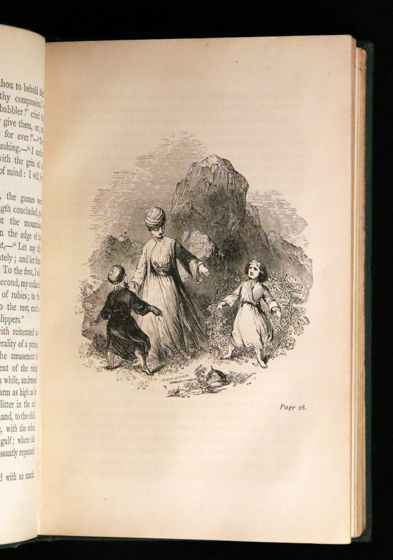 1868 Rare Gothic Book - Vathek, an Arabian Tale by William Thomas Beckford. Illustrated.