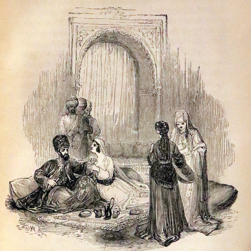 1868 Rare Gothic Book - Vathek, an Arabian Tale by William Thomas Beckford. Illustrated.