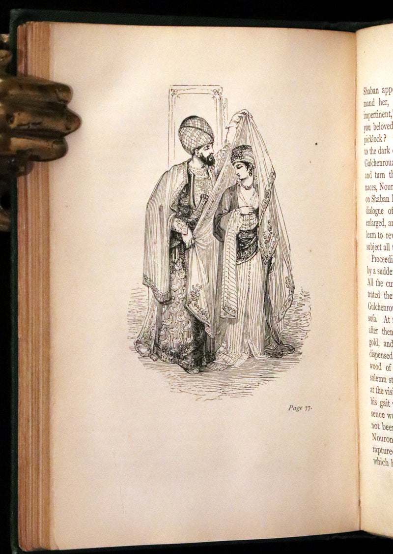 1868 Rare Gothic Book - Vathek, an Arabian Tale by William Thomas Beckford. Illustrated.