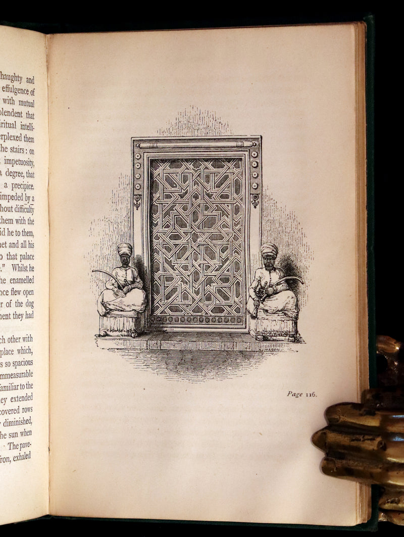 1868 Rare Gothic Book - Vathek, an Arabian Tale by William Thomas Beckford. Illustrated.