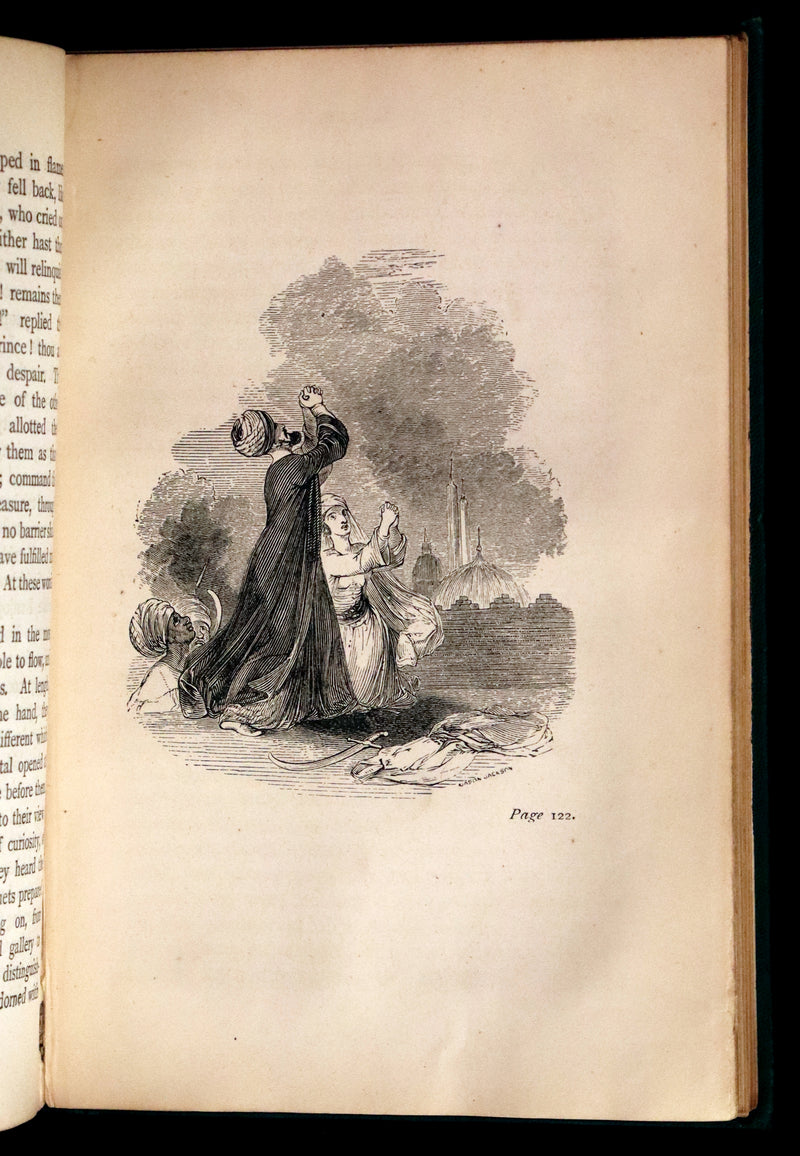 1868 Rare Gothic Book - Vathek, an Arabian Tale by William Thomas Beckford. Illustrated.