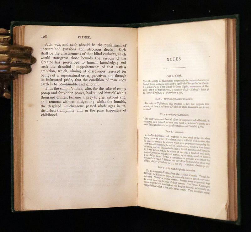 1868 Rare Gothic Book - Vathek, an Arabian Tale by William Thomas Beckford. Illustrated.