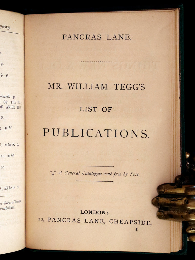 1868 Rare Gothic Book - Vathek, an Arabian Tale by William Thomas Beckford. Illustrated.