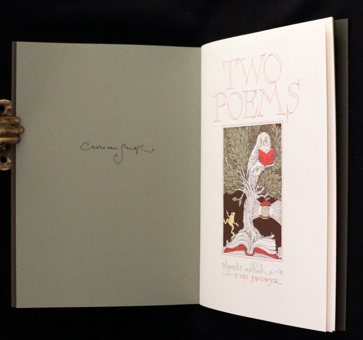 2012 Rare Signed First Edition - I Believe: Two Poems and a Hidden Thought by Charles van Sandwyk.