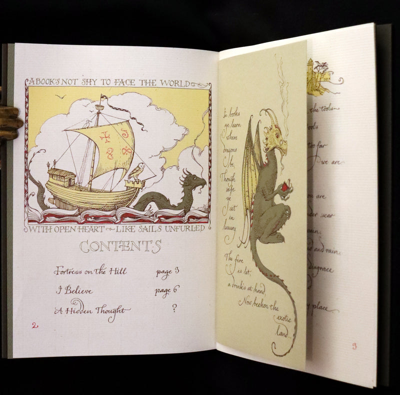 2012 Rare Signed First Edition - I Believe: Two Poems and a Hidden Thought by Charles van Sandwyk.