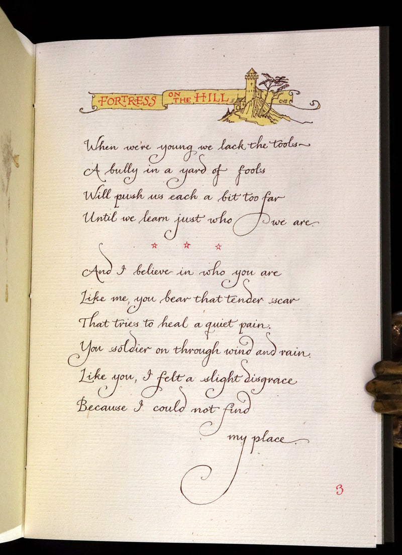 2012 Rare Signed First Edition - I Believe: Two Poems and a Hidden Thought by Charles van Sandwyk.