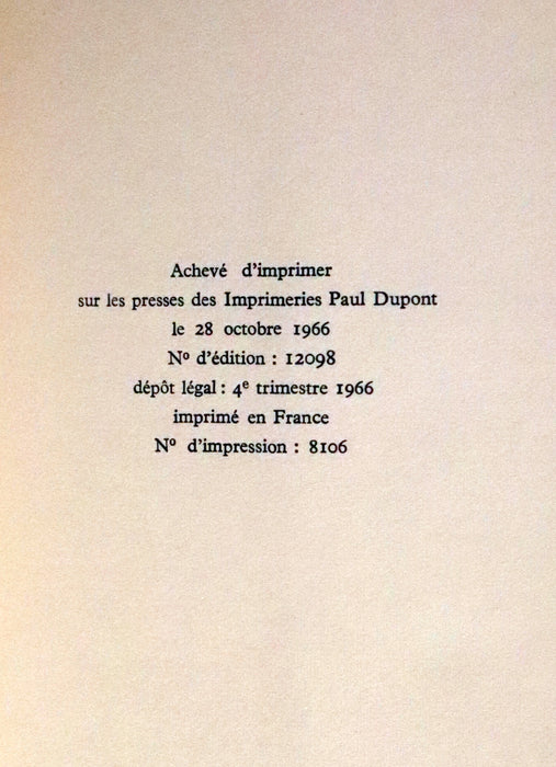 1966 Scarce French First Edition - L'Avalée des avalés (The Swallower Swallowed) by Réjean Ducharme.