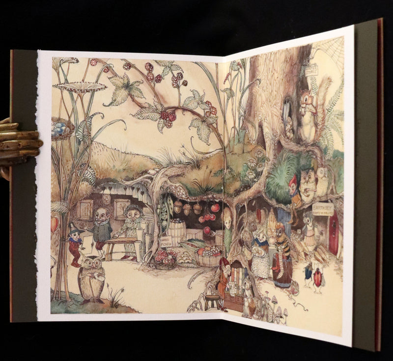 2009 Scarce First Edition - The Fairy Market by Charles van Sandwyk dedicated to Arthur Rackham.