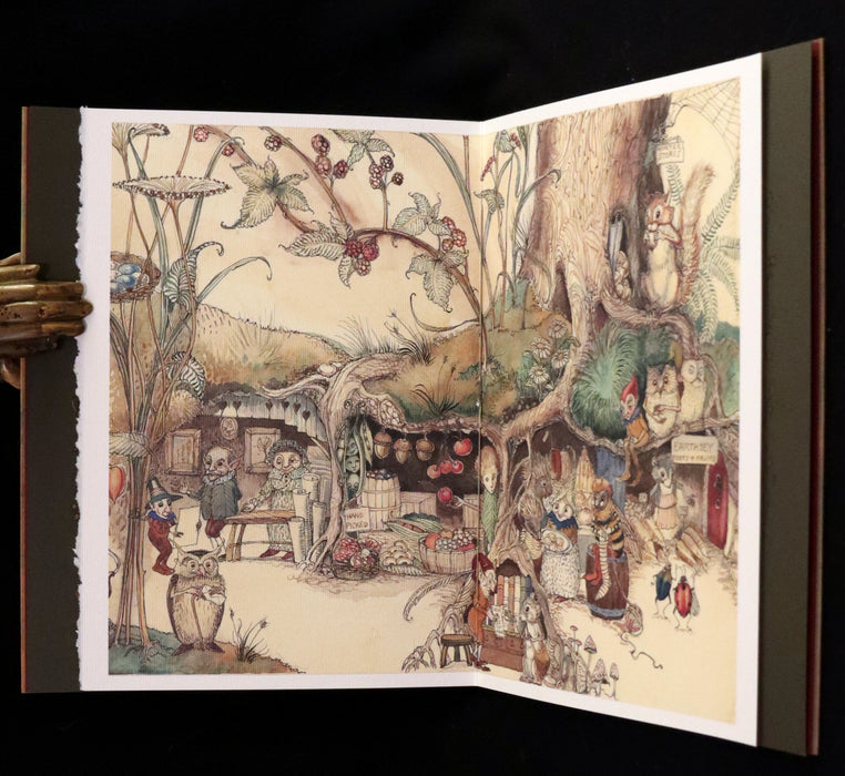 2009 Scarce First Edition - The Fairy Market by Charles van Sandwyk dedicated to Arthur Rackham.