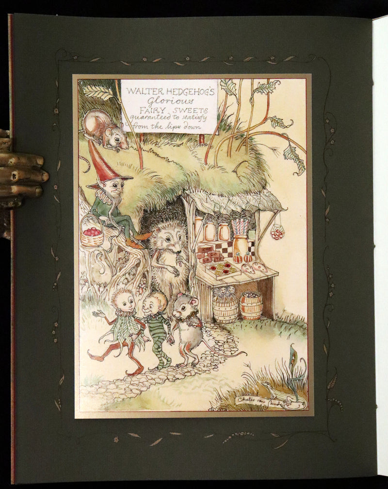 2009 Scarce First Edition - The Fairy Market by Charles van Sandwyk dedicated to Arthur Rackham.