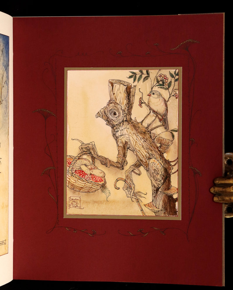 2009 Scarce First Edition - The Fairy Market by Charles van Sandwyk dedicated to Arthur Rackham.