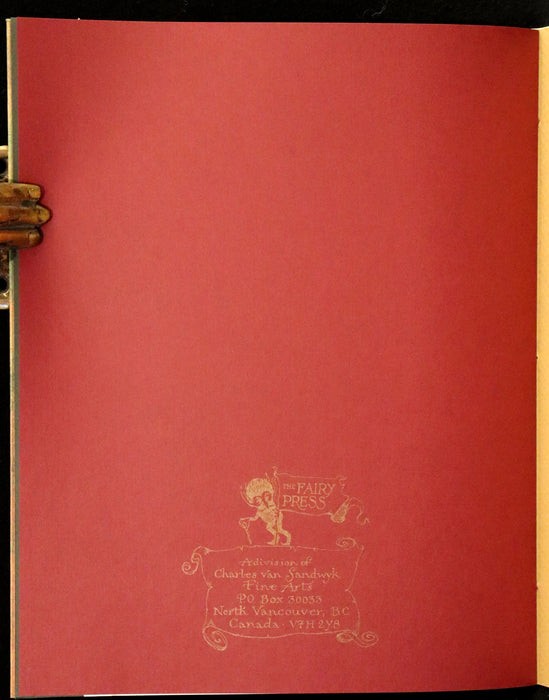 2009 Scarce First Edition - The Fairy Market by Charles van Sandwyk dedicated to Arthur Rackham.