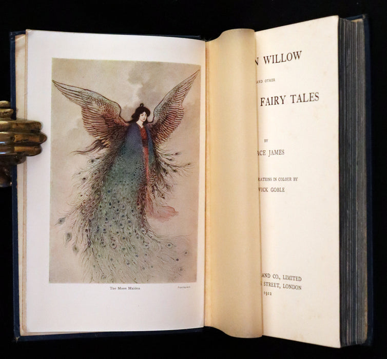 1912 Rare Edition - Green Willow & Other Japanese Fairy Tales Illustrated by Warwick Goble.