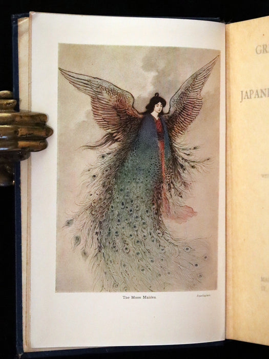 1912 Rare Edition - Green Willow & Other Japanese Fairy Tales Illustrated by Warwick Goble.