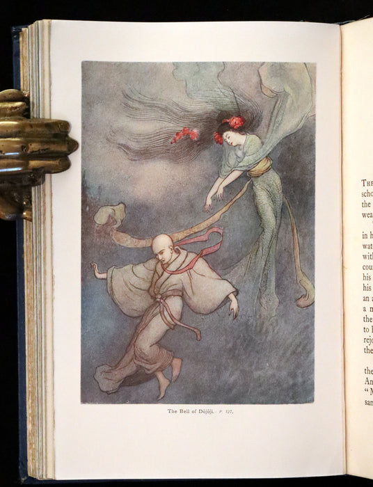 1912 Rare Edition - Green Willow & Other Japanese Fairy Tales Illustrated by Warwick Goble.