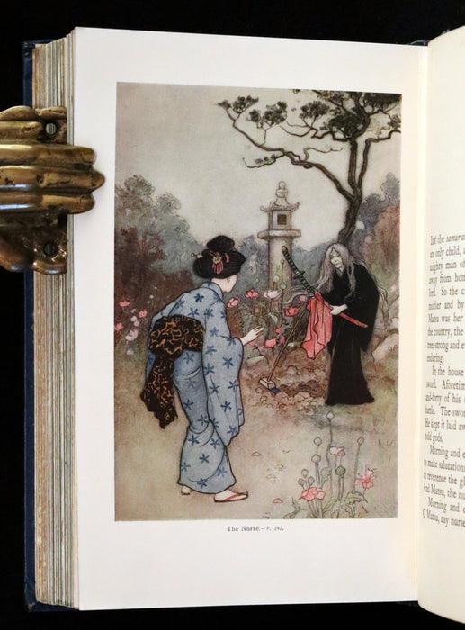 1912 Rare Edition - Green Willow & Other Japanese Fairy Tales Illustrated by Warwick Goble.