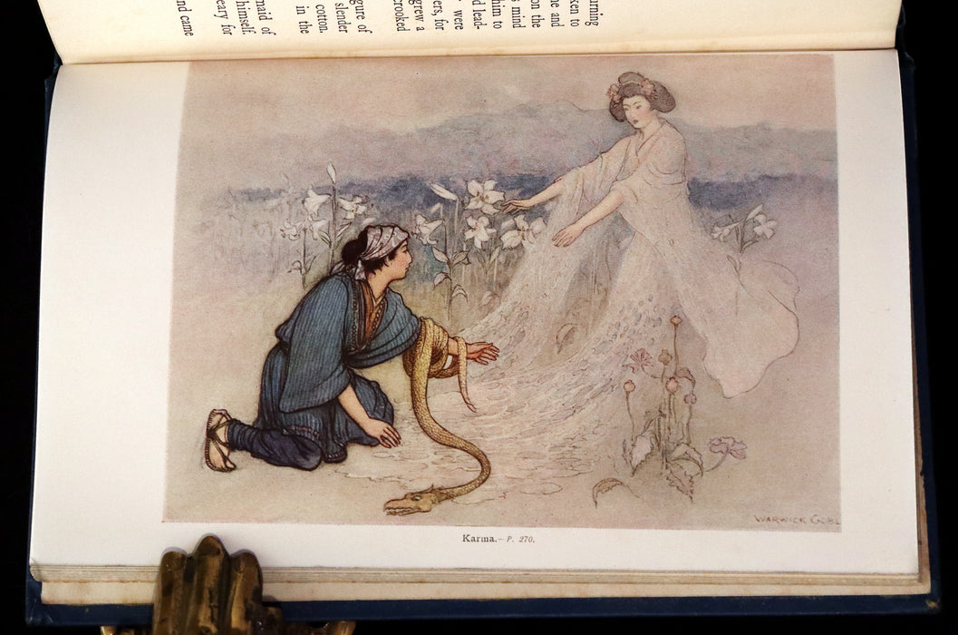 1912 Rare Edition - Green Willow & Other Japanese Fairy Tales Illustrated by Warwick Goble.