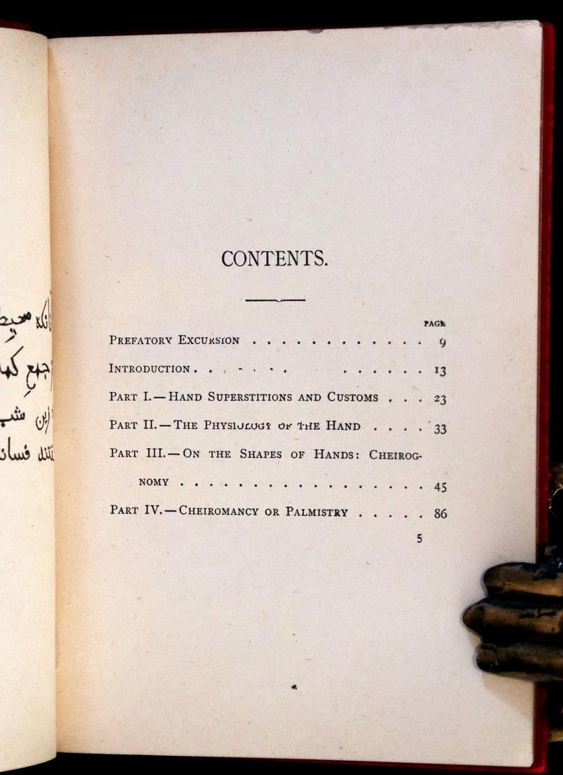 1893 Rare Chiromancy Book - Practical Cheirosophy, the Science of the Hand.