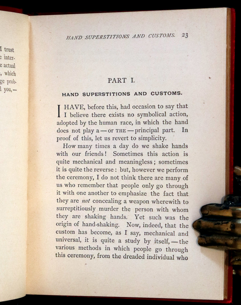 1893 Rare Chiromancy Book - Practical Cheirosophy, the Science of the Hand.
