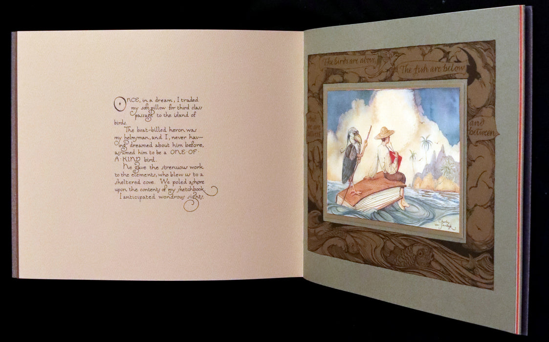 2005 Rare Signed First Edition - Sketches from the Dream Island of Birds by Charles van Sandwyk.