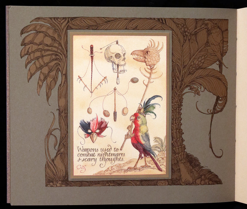 2005 Rare Signed First Edition - Sketches from the Dream Island of Birds by Charles van Sandwyk.