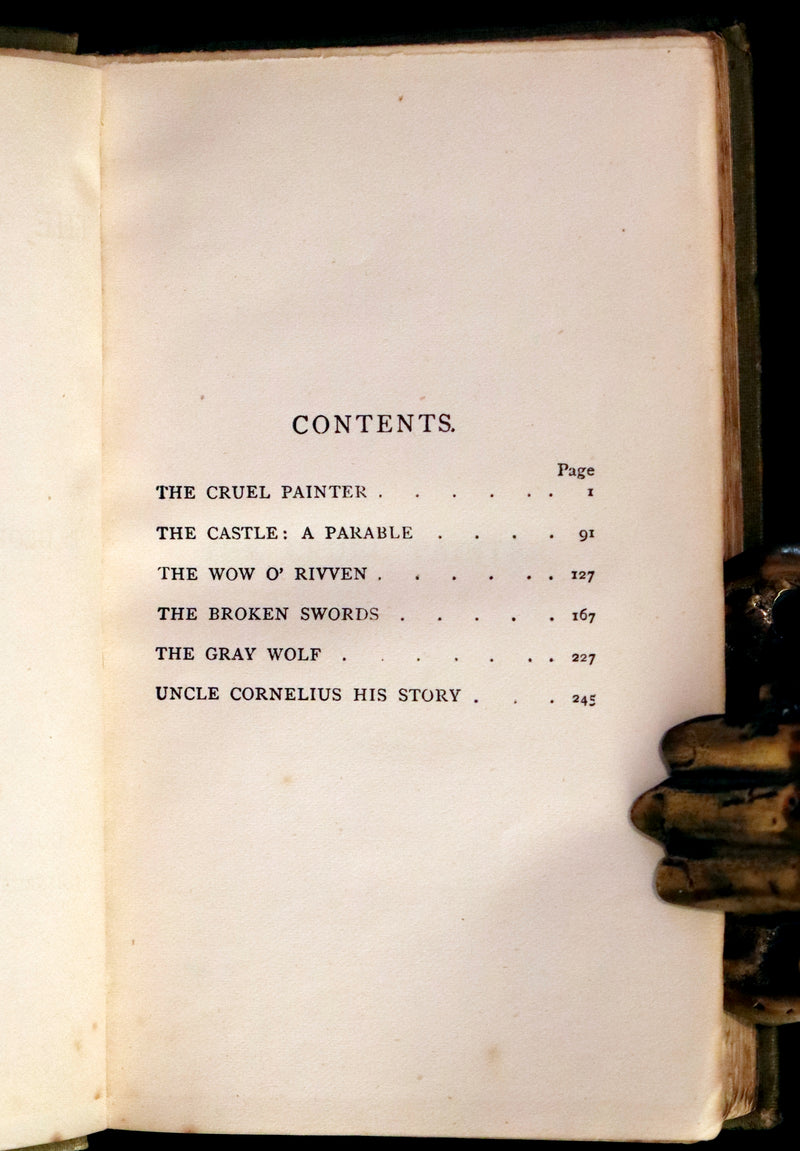1884 Scarce Edition - The Cruel Painter and Other Fairy Tales by George MacDonald.