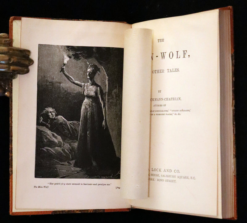 1877 Rare Book - The Man-Wolf, a Werewolf story by Emile Erckmann and Alexandre Chatrian.
