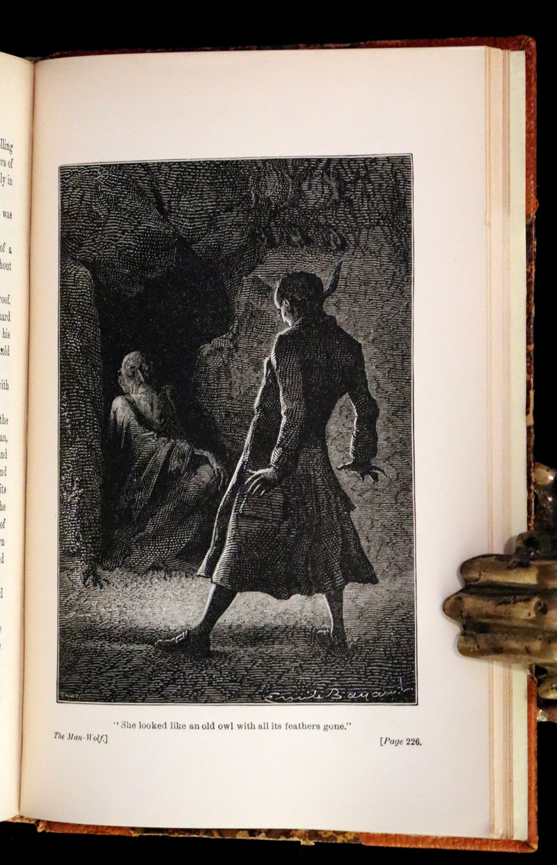 1877 Rare Book - The Man-Wolf, a Werewolf story by Emile Erckmann and Alexandre Chatrian.